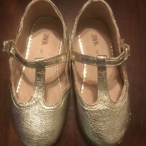 Metallic ballet Flats
